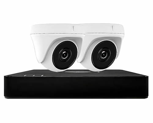 Hiwatch 2 Camera Home CCTV System DVR-104G-F1 & 2x THC-T220 Hiwatch 2 Camera Home CCTV Security System | DVR-104G-F1 & 2x THC-T220