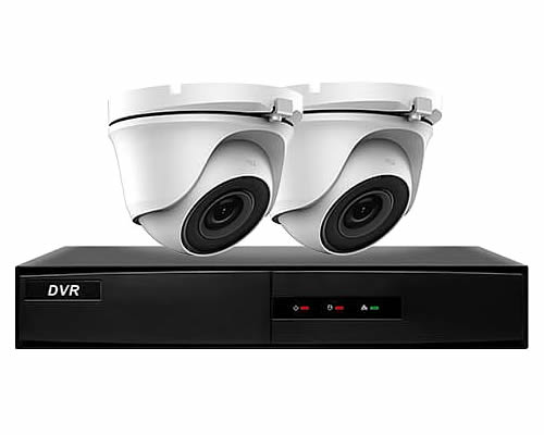 Hiwatch 2 Camera Home CCTV System DVR-204G-F1 & 2x THC-T120-M Hiwatch 2 Camera Home CCTV Security System | DVR-204G-F1 & 2x THC-T120-M
